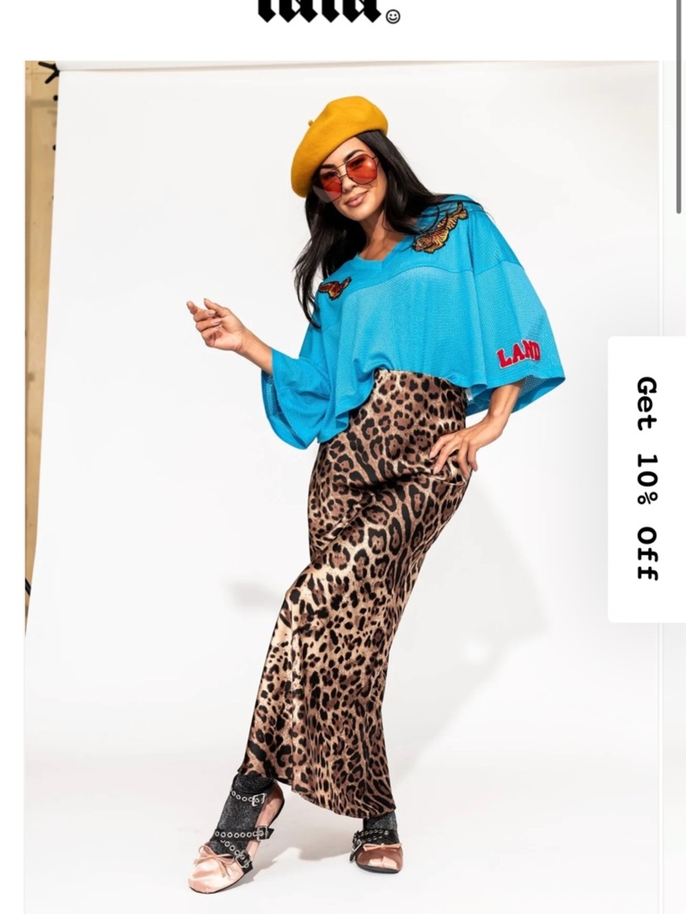 Dressed in LALA Leopard Maxi Skirt - Brown Black Print
